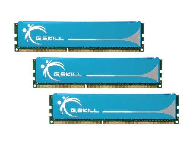 G.SKILL 3GB (3 x 1GB) DDR3 1333 (PC3 10666) Triple Channel Kit Desktop Memory Model F3-10666CL7T-3GBPK