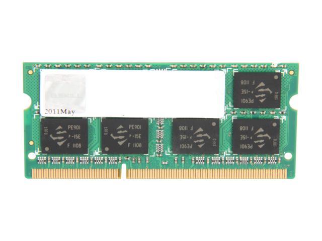G.SKILL 4GB 204-Pin DDR3 SO-DIMM DDR3 1066 (PC3 8500) Laptop Memory Model F3-8500CL7S-4GBSQ