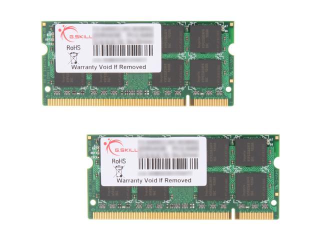 G.SKILL 8GB (2 x 4GB) 200-Pin DDR2 SO-DIMM DDR2 800 (PC2 6400) Laptop Memory Model F2-6400CL6D-8GBSQ