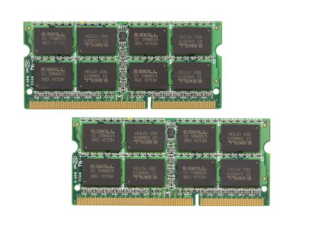 G.SKILL 4GB (2 x 2GB) 204-Pin DDR3 SO-DIMM DDR3 1333 (PC3 10600) Laptop Memory Model F3-10600CL9D-4GBSQ