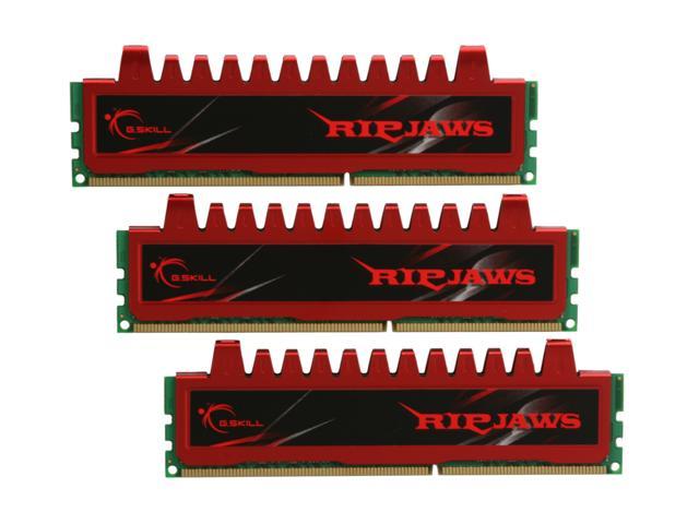 G.SKILL Ripjaws Series 12GB (3 x 4GB) DDR3 1333 (PC3 10666) Desktop Memory Model F3-10666CL9T-12GBRL