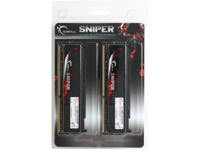 G.SKILL Sniper Series 8GB (2 x 4GB) DDR3 1866 (PC3 14900) Desktop Memory  Model F3-14900CL9D-8GBSR