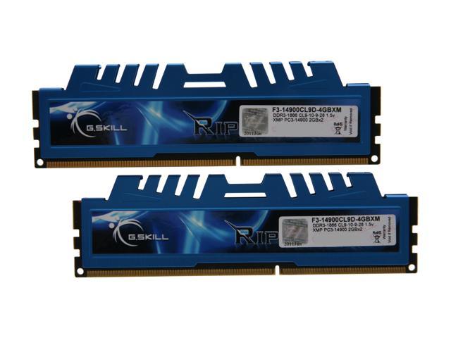G.SKILL Ripjaws X Series 4GB (2 x 2GB) DDR3 1866 (PC3 14900) Desktop Memory Model F3-14900CL9D-4GBXM