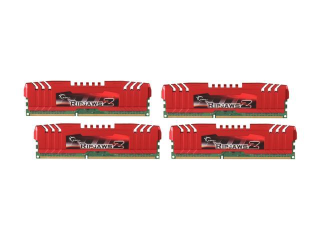 G.SKILL Ripjaws Z Series 32GB (4 x 8GB) DDR3 1600 (PC3 12800) Desktop Memory Model F3-12800CL10Q-32GBZL