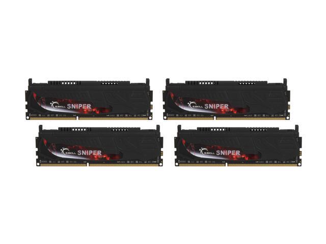 G.SKILL Sniper Gaming Series 16GB (4 x 4GB) DDR3 2133 (PC3 17000) Desktop Memory Model F3-17000CL9Q-16GBSR