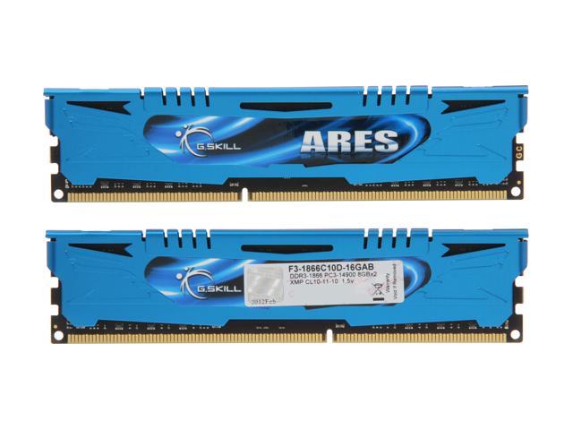 G.SKILL Ares Series 16GB (2 x 8GB) DDR3 1866 (PC3 14900) Desktop Memory  Model F3-1866C10D-16GAB