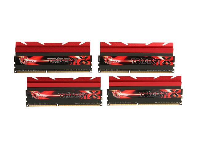 G.SKILL TridentX Series 16GB (4 x 4GB) DDR3 2400 (PC3 19200) Desktop Memory Model F3-2400C10Q-16GTX