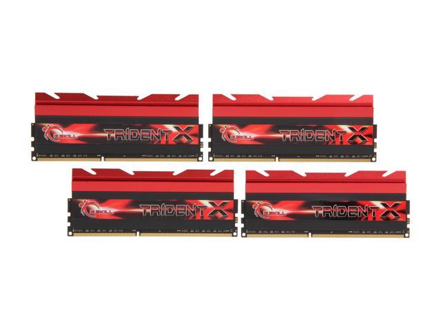 G.SKILL TridentX Series 32GB (4 x 8GB) DDR3 2400 (PC3 19200) Desktop Memory Model F3-2400C10Q-32GTX