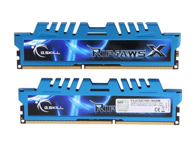 G.SKILL Ripjaws X Series 16GB (2 x 8GB) DDR3 2133 (PC3 17000