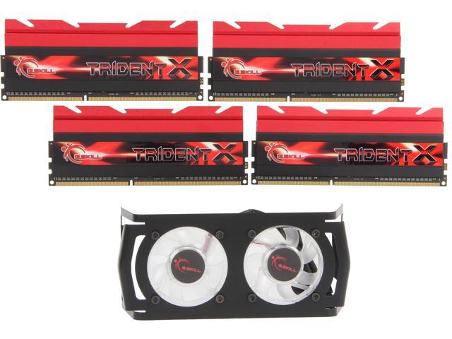 G.SKILL TridentX Series 16GB (4 x 4GB) DDR3 2933 (PC3 23400) Desktop Memory Model F3-2933C12Q-16GTXDG