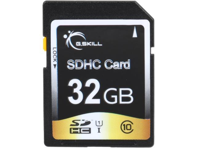 G.Skill 32GB SDHC UHS-I/U1 Class 10 Memory Card (FF-SDHC32GN-U1)