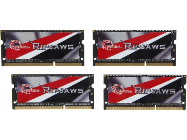 G.SKILL Ripjaws 32GB (4 x 8GB) 204-Pin DDR3 SO-DIMM DDR3L 2133 Laptop Memory Model F3-2133C11Q-32GRSL