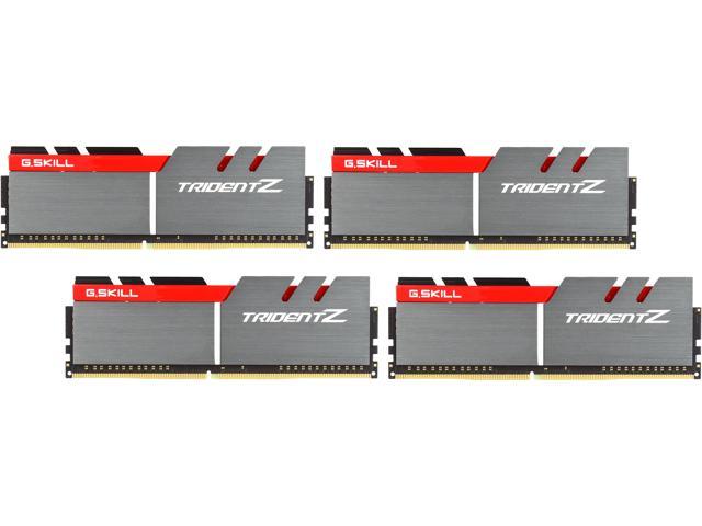 G.SKILL TridentZ Series 16GB (4 x 4GB) DDR4 3200 (PC4 25600) Desktop Memory Model F4-3200C16Q-16GTZB