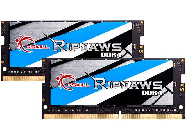 G.SKILL Ripjaws Series 32GB (2 x 16GB) 260-Pin DDR4 SO-DIMM DDR4 2666 (PC4  21300) Laptop Memory Model F4-2666C18D-32GRS