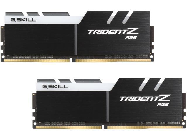 G.SKILL TridentZ RGB Series 16GB (2 x 8GB) 288-Pin DDR4 SDRAM DDR4 3200  (PC4 25600) Intel XMP 2.0 Desktop Memory Model F4-3200C16D-16GTZR