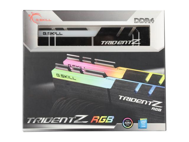 G.SKILL TridentZ RGB Series 32GB (2 x 16GB) 288-Pin PC RAM DDR4 3200 (PC4  25600) Desktop Memory Model F4-3200C14D-32GTZR