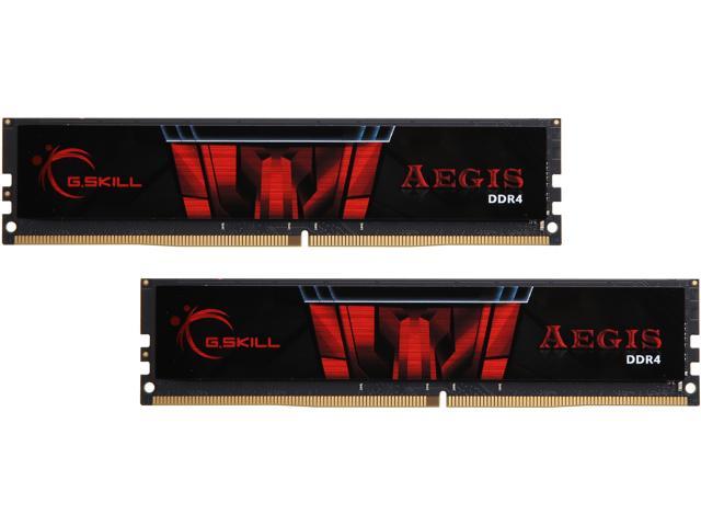 G.SKILL Aegis 32GB (2 x 16GB) 288-Pin PC RAM DDR4 2400 (PC4 19200) Intel X299 / Z270 / Z170 / X99 Platform Desktop Memory Model F4-2400C17D-32GIS
