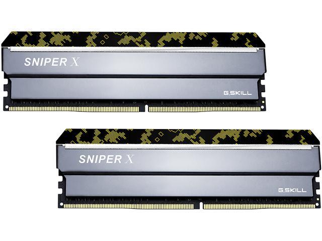 G.SKILL Sniper X Series 16GB (2 x 8GB) DDR4 3200 25600) Desktop Memory Model F4-3200C16D-16GSXKB -