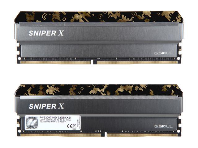 G.SKILL Sniper X Series 32GB (2 x 16GB) DDR4 3200 (PC4 25600