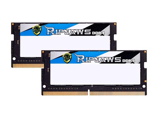 2 x 16GB 260-Pin SO-DIMM PC4-25600 DDR4 3200 CL22-22-22-52 1.20V Dual Channel Memory Model F4-3200C22D-32GRS G.Skill RipJaws Series 32GB 