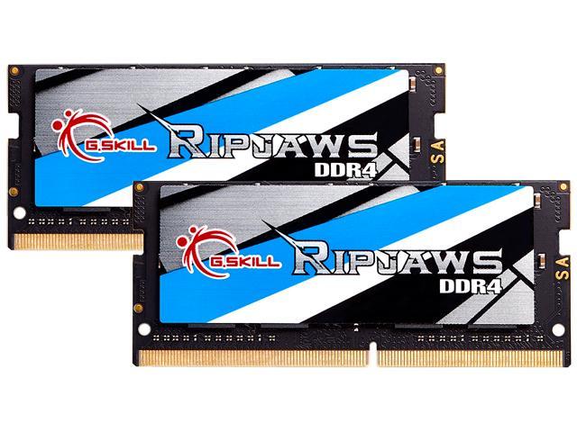 G.SKILL Ripjaws SO-DIMM 16GB (2 x 8GB) 260-Pin DDR4 SO-DIMM DDR4 3200 (PC4 25600) Laptop Memory Model F4-3200C18D-16GRS