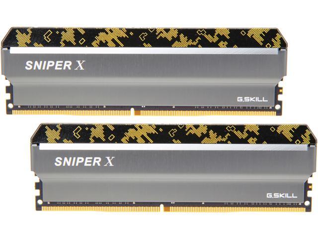G.SKILL Sniper X Series 32GB (2 x 16GB) DDR4 3600 (PC4 28800) Desktop  Memory Model F4-3600C19D-32GSXKB