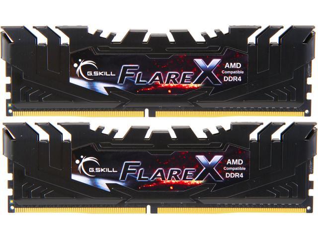 G Skill Flare X For Amd 16gb 2 X 8gb 2 Pin Ddr4 Sdram Ddr4 30 Pc4 Intel Xmp 2 0 Desktop Memory Model F4 30c16d 16gfx Newegg Com