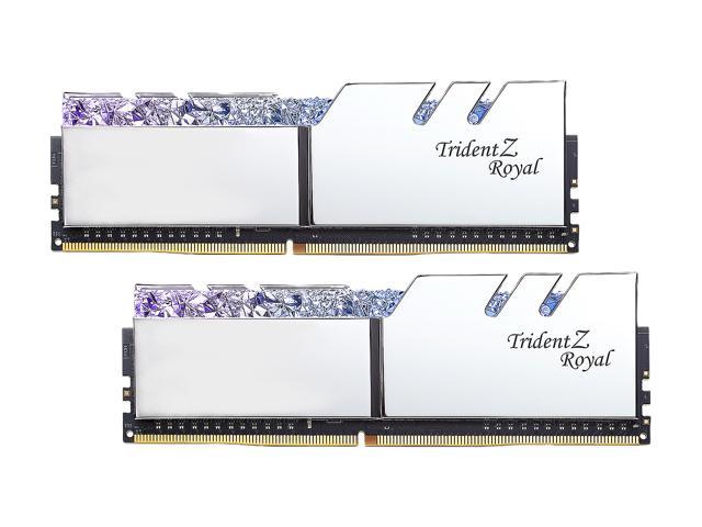 G Skill Trident Z Royal Series 32gb 2 X 16gb 288 Pin Ddr4 Sdram Ddr4 4000 Pc4 32000 Desktop Memory Model F4 4000c19d 32gtrs Newegg Com - 