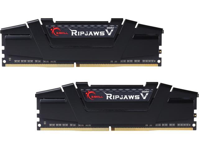G.SKILL Ripjaws V Series 16GB (2 x 8GB) 288-Pin PC RAM DDR4 3600 (PC4 28800) Intel XMP 2.0 Desktop Memory Model F4-3600C18D-16GVK