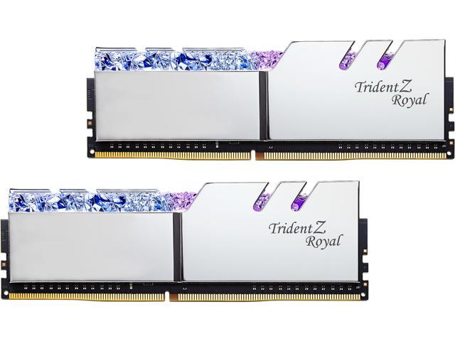 G.SKILL Trident Z Royal Series 16GB (2 x 8GB) DDR4 3600 (PC4 28800) Desktop Memory Model F4-3600C14D-16GTRSB