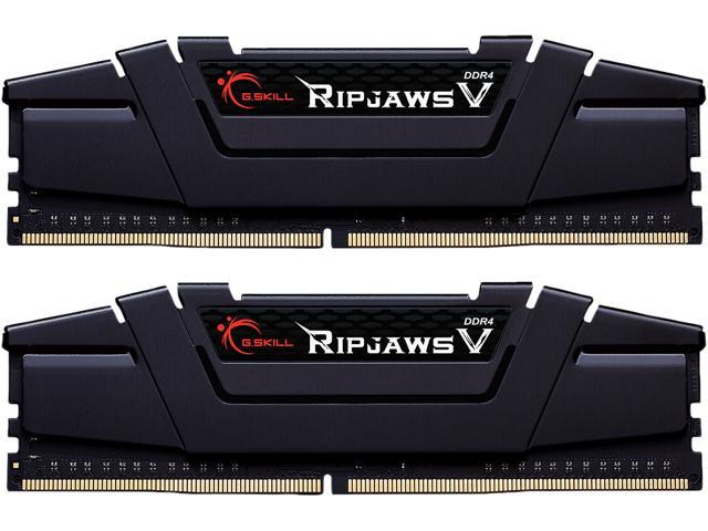 G.SKILL Ripjaws V Series 64GB (2 x 32GB) 288-Pin PC RAM DDR4 3200 (PC4 25600) Desktop Memory Model F4-3200C16D-64GVK