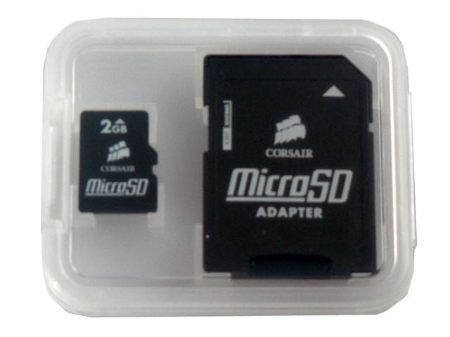 CORSAIR 2GB MicroSD Flash Card Model CMFSDMICRO-2GB