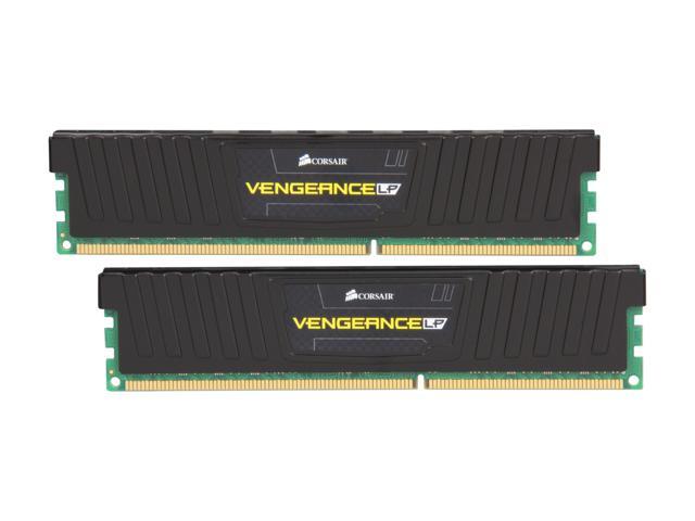 CORSAIR Vengeance LP 8GB (2 x 4GB) DDR3 1600 (PC3 12800) Low Profile Desktop Memory Model CML8GX3M2A1600C9