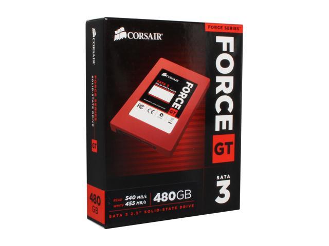 Corsair Force Series GT 2.5" 480GB SATA III Internal Solid State Drive (SSD) CSSD-F480GBGT-BK