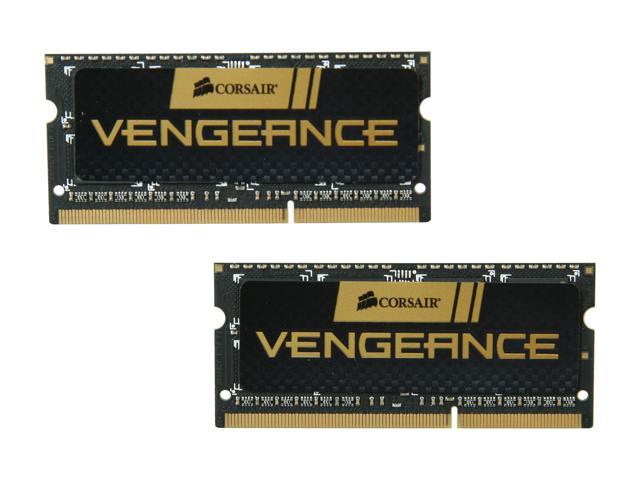 CORSAIR Vengeance 8GB (2 x 4GB) 204-Pin DDR3 SO-DIMM DDR3 1600 (PC3 12800) Laptop Memory Model CMSX8GX3M2A1600C9