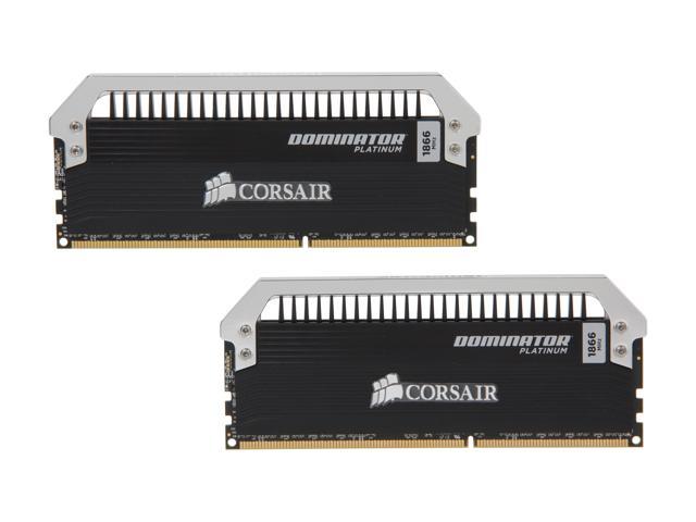 CORSAIR Dominator Platinum 8GB (2 x 4GB) DDR3 1866 (PC3 14900) Desktop Memory Model CMD8GX3M2A1866C9