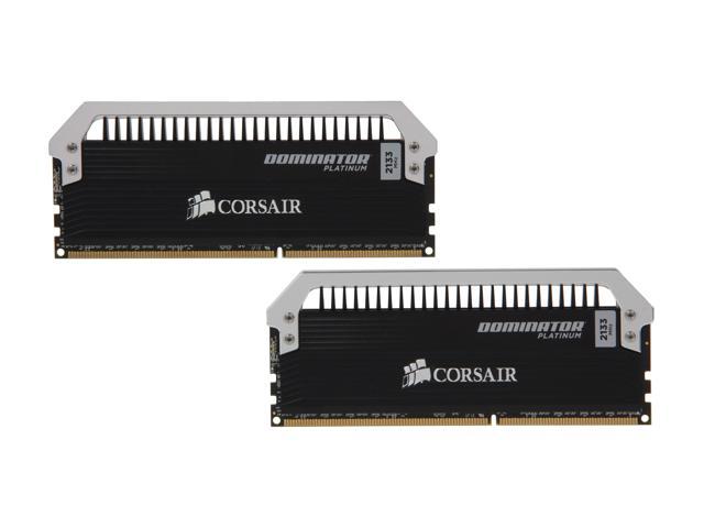CORSAIR Dominator Platinum 8GB (2 x 4GB) DDR3 2133 (PC3 17000) Desktop Memory Model CMD8GX3M2A2133C9