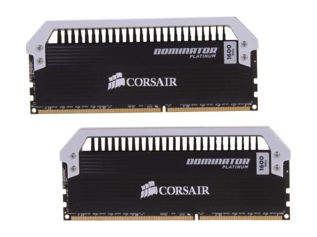 CORSAIR Dominator Platinum 16GB (2 x 8GB) DDR3 1600 (PC3 12800) Desktop Memory Model CMD16GX3M2A1600C9