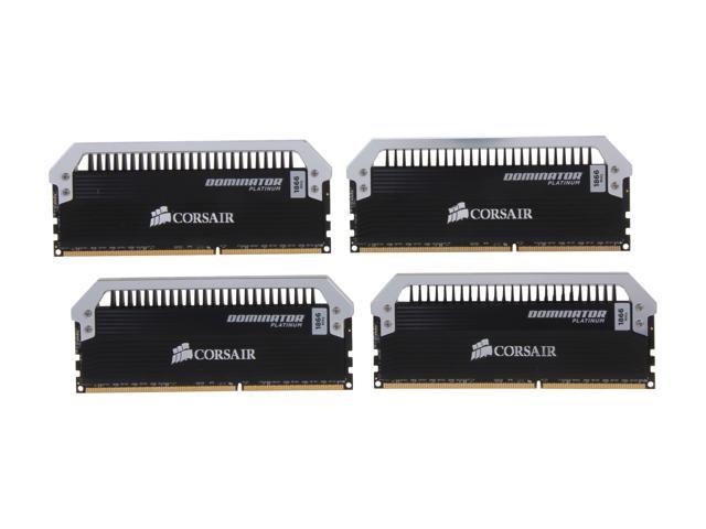 CORSAIR Dominator Platinum 16GB (4 x 4GB) DDR3 1866 (PC3 14900) Desktop Memory Model CMD16GX3M4A1866C9