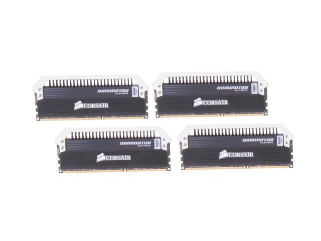 CORSAIR Dominator Platinum 32GB (4 x 8GB) DDR3 1600 (PC3 12800) Desktop Memory Model CMD32GX3M4A1600C10