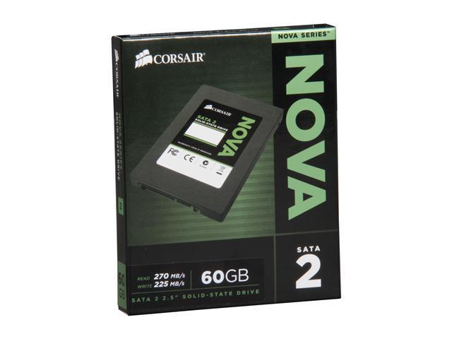 Manufacturer Recertified Corsair Nova Series 2 CSSD-V60GB2/RF2 2.5" 60GB SATA II Internal Solid State Drive (SSD) Manufactured Recertified