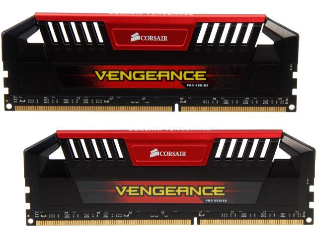 CORSAIR Vengeance Pro 16GB (2 x 8GB) 240-Pin DDR3 SDRAM DDR3 1600 (PC3 12800) Desktop Memory Model CMY16GX3M2A1600C9R (Red)