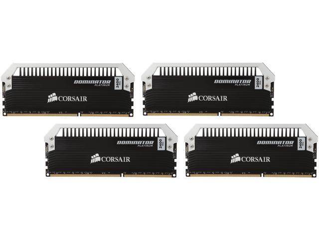 CORSAIR Dominator Platinum 32GB (4 x 8GB) DDR3 2400 (PC3 19200) Desktop Memory Model CMD32GX3M4A2400C11