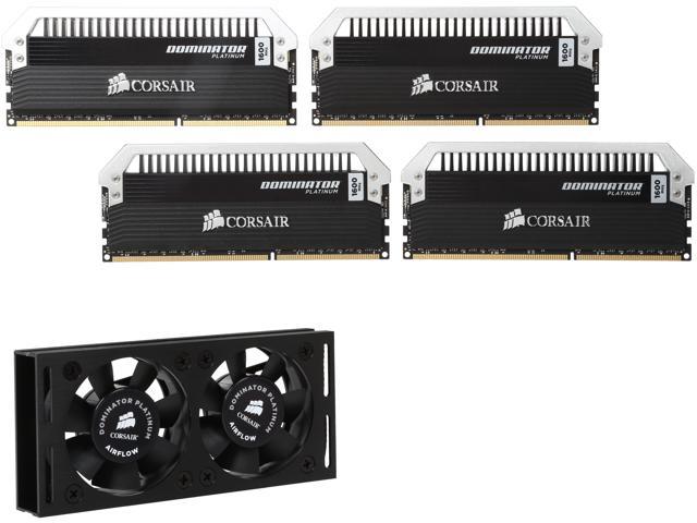 CORSAIR Dominator Platinum 32GB (4 x 8GB) DDR3 1600 (PC3 12800) Desktop Memory Model CMD32GX3M4A1600C7