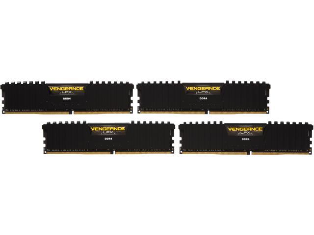 CORSAIR Vengeance LPX 16GB (4 x 4GB) 288-Pin PC RAM DDR4 2666 (PC4 21300) Desktop Memory Model CMK16GX4M4A2666C16