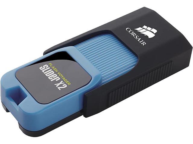 Corsair 128GB Voyager Slider X2 USB 3.0 Flash Drive, Speed Up to 200MB/s (CMFSL3X2-128GB)