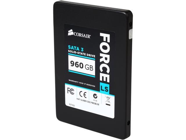 Corsair Force LS 2.5" 960GB SATA III MLC Internal Solid State Drive (SSD) CSSD-F960GBLSB