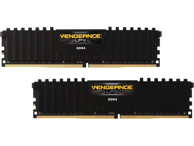 DDR4 3200 2 X 8GB Corsair Vengeance LPX 16GB PC4-25600 Black C16 1.35V Desktop Memory 
