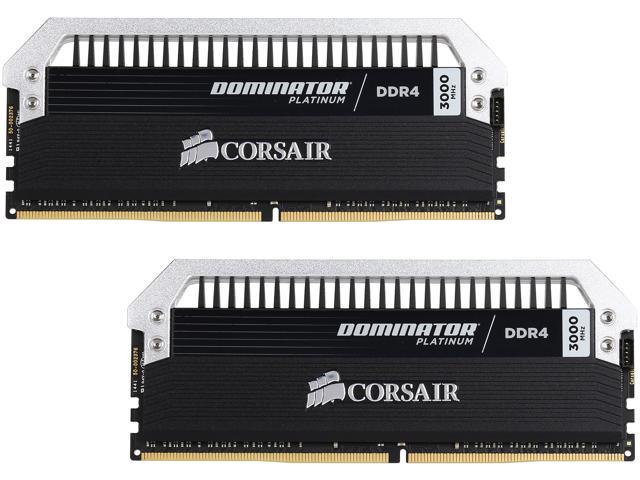 CORSAIR Dominator Platinum 8GB (2 x 4GB) DDR4 3000 (PC4 24000) Memory Kit Model CMD8GX4M2B3000C15