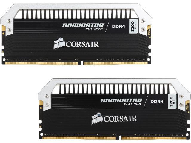 CORSAIR Dominator Platinum 32GB (2 x 16GB) DDR4 3200 (PC4 25600) Desktop Memory Model CMD32GX4M2C3200C16